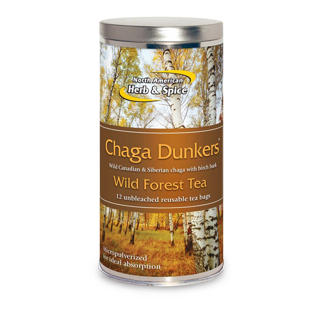 Chaga Dunkers tea container wild forest tea